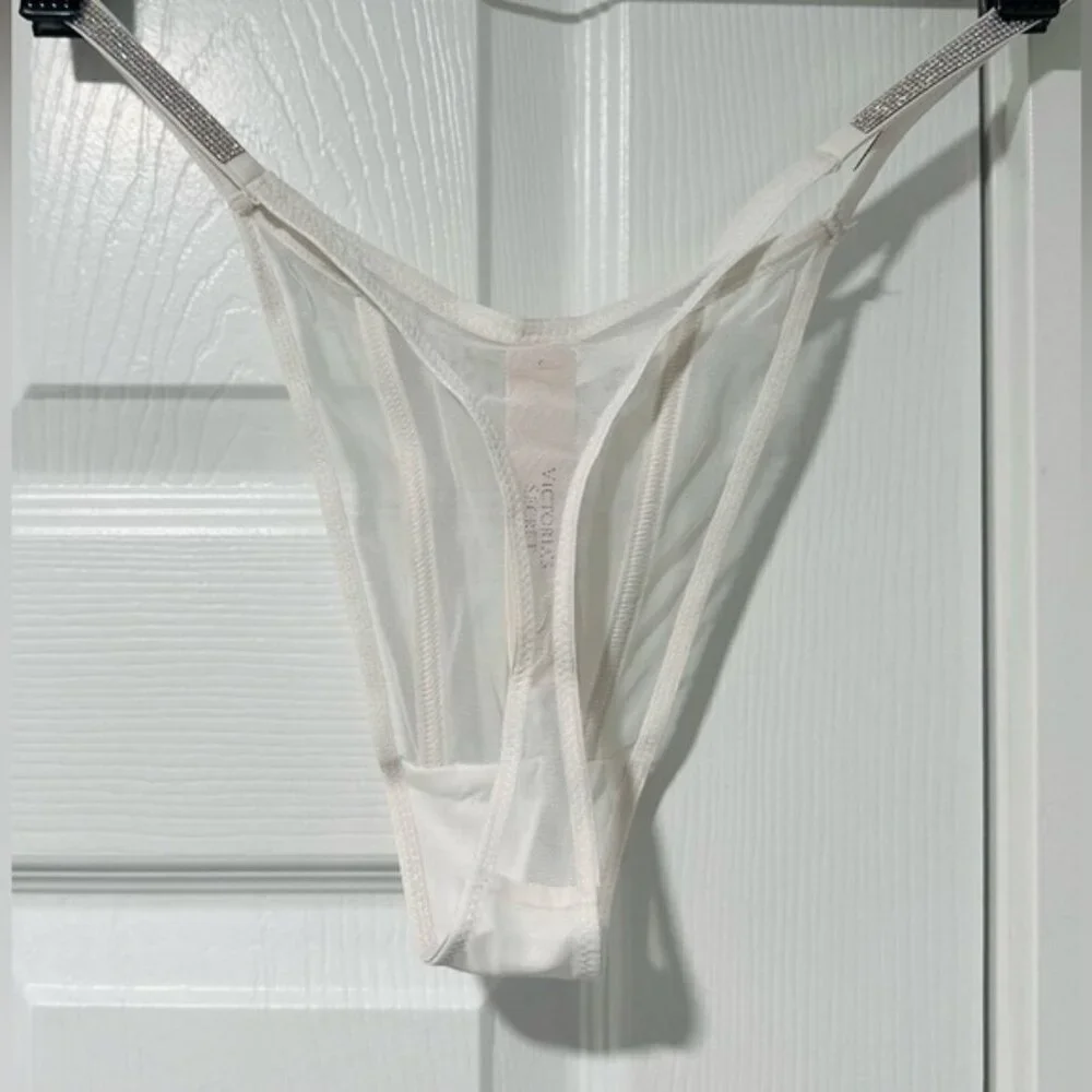 Victoria Secret Collection coconut white Shine Strap Set  NWT - Picture 6 of 10